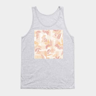 Ivory Solid Shapes and Flowers Tank Top